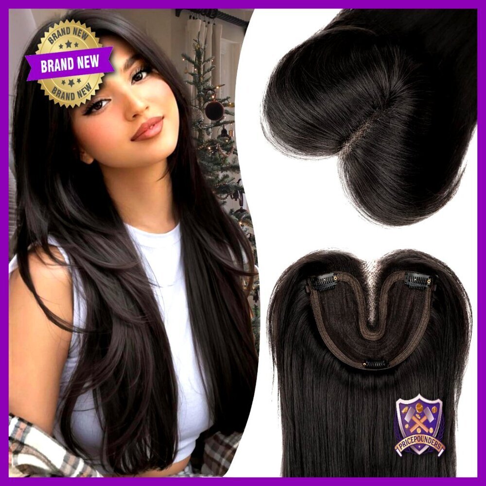 Synthetic Hair Topper 24 Inch Clip In Adjustable Bandage Layered Volume Boost